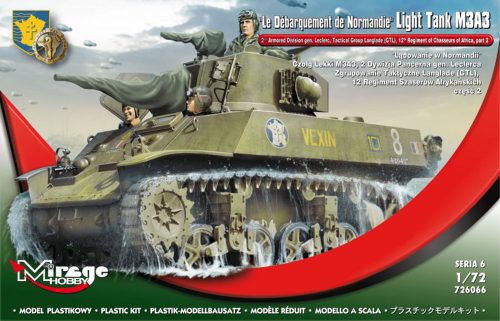 Mirage Hobby Le Débarquement de Normandie Light Tank M3A3, 1:72 (726066)