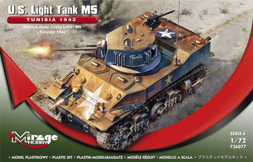 Mirage Hobby U.S. Light Tank M5 TUNISIA 1942 1:72 (726077)