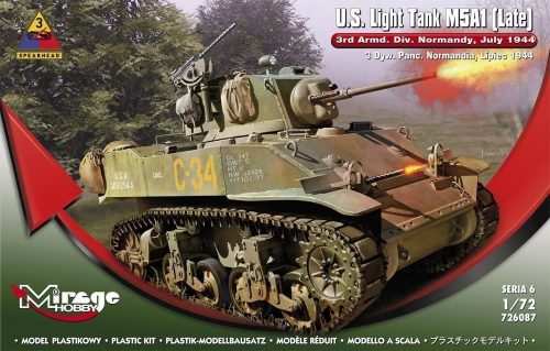 Mirage Hobby U.S.Light Tank M5A1 (Late) 3rd Armd.DivN 1:72 (726087)