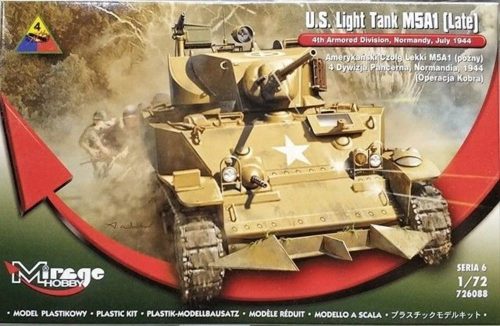 Mirage Hobby U.S. Light Tank M5A1 (Late) 1:72 (726088)