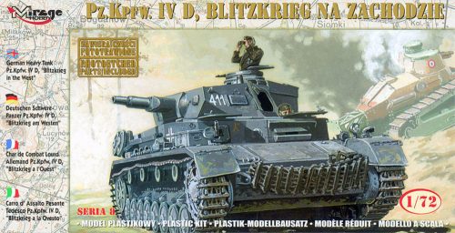 Mirage Hobby German Tank Pz.Kpfw. IVD BLITZKRIEG in the WEST 1:72 (72854)