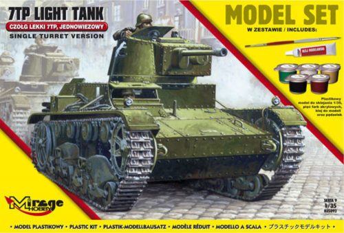 Mirage Hobby 7TP Light Tank Single Turret(Model Set 1:35 (835092)