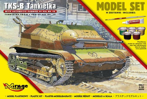 Mirage Hobby Tankette TKS-B(w/automatic cannon 20mm Mk.38) (Model Set) 1:35 (835093)