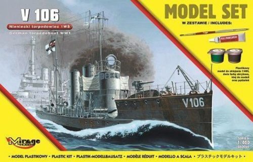 Mirage Hobby V 106 German WWI Torpedo Ship(Model Set 1:400 (840064)