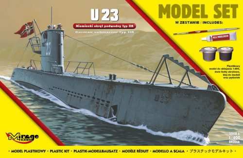 Mirage Hobby U23 (German Submarine WWII TypeIIB(Model (Model Set) 1:400 (840066)