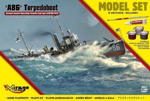 Mirage Hobby A86 German Torpedoboot (Model Set) 1:350 (845091)