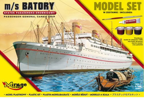 Mirage Hobby m/s BATORY(Trans-Atlantic Passenger-Gene General Cargo Ship)(Model Set) 1:500 (850091)