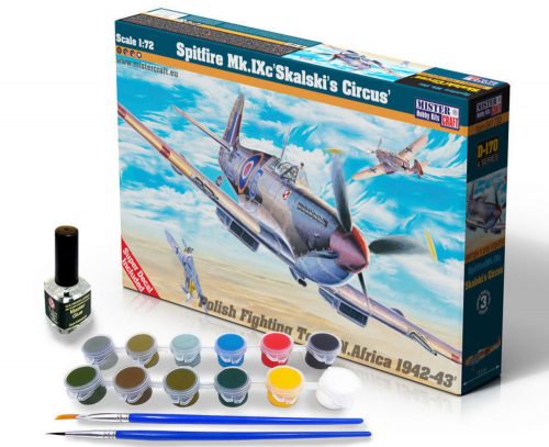 Mistercraft Spitfire Mk.IX Skalski's Circus SUPER SET 1:72 (SD-170)