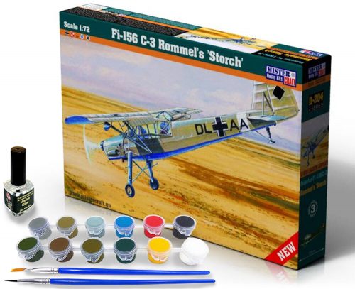 Mistercraft Fi-156 C-3 Rommels Storch START SET 1:72 (SD-204)