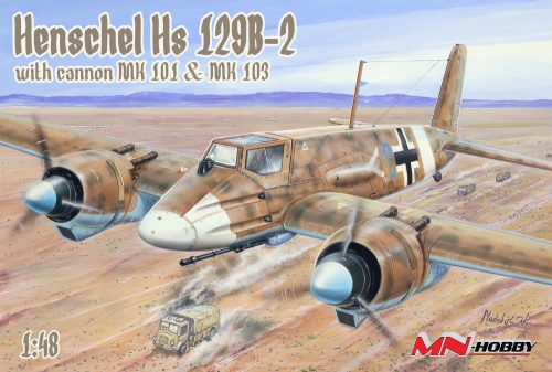 MN-Hobby Henschel Hs- 129B-2 with cannon MK 101& MK103 1:48 (48MN002)