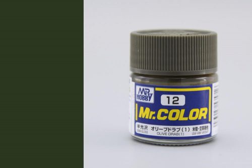 Mr. Color Paint C-012 Olive Drab (1) (10ml)