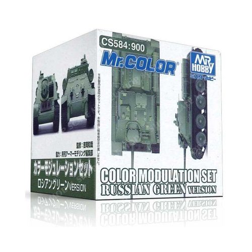 Mr. Color Modulation Set Russian Green 4x18ml (CS-584)