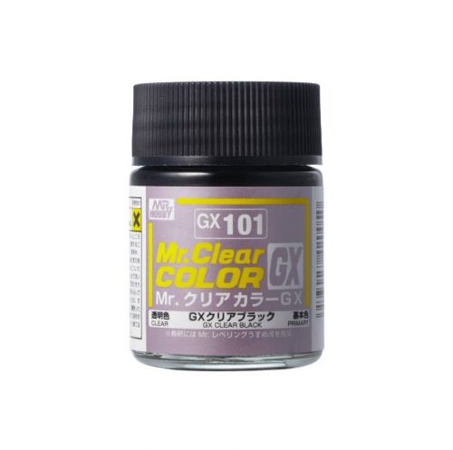 Mr. Color GX Paint (18 ml) Clear Black GX-101