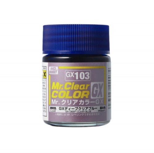 Mr. Color GX Paint (18 ml) Deep Clear Blue GX-103