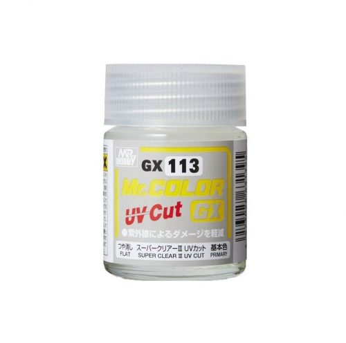 Mr. Color GX Paint-113 (18 ml) Super Clear III UV Cut Matt