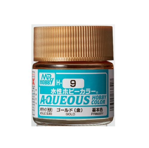 Aqueous Hobby Color Paint (10 ml) Gold H-009