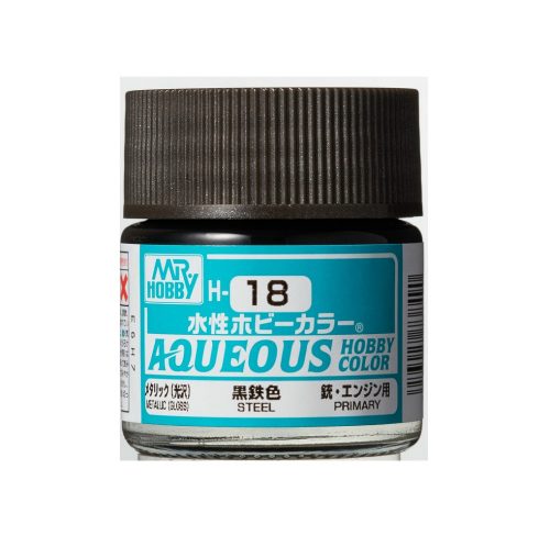 Aqueous Hobby Color Paint (10 ml) Steel H-018