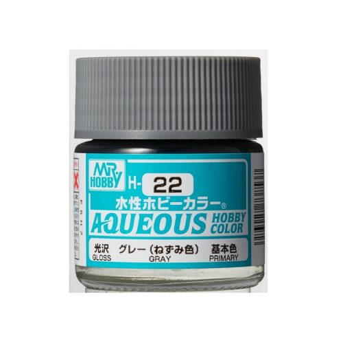 Aqueous Hobby Color Paint (10 ml) Gray H-022