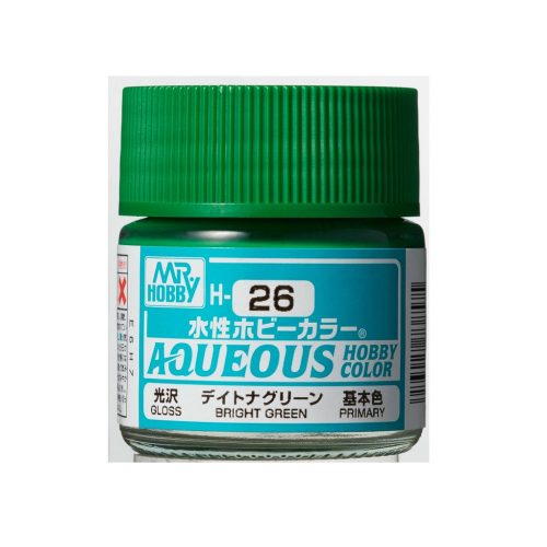 Aqueous Hobby Color Paint (10 ml) Brigth Green H-026