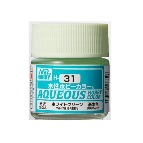 Aqueous Hobby Color Paint (10 ml) White Green H-031