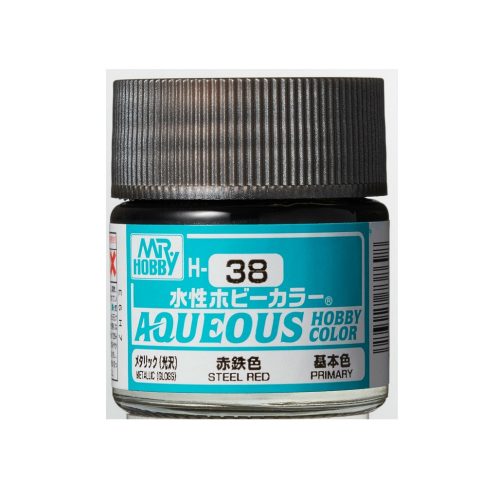 Aqueous Hobby Color Paint (10 ml) Steel Red H-038