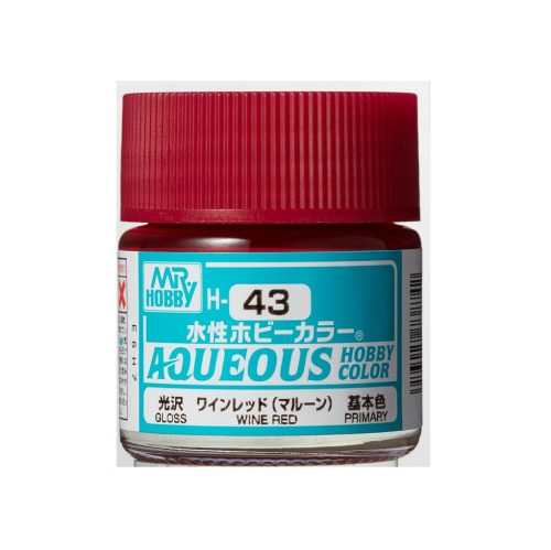 Aqueous Hobby Color Paint (10 ml) Wine Red H-043