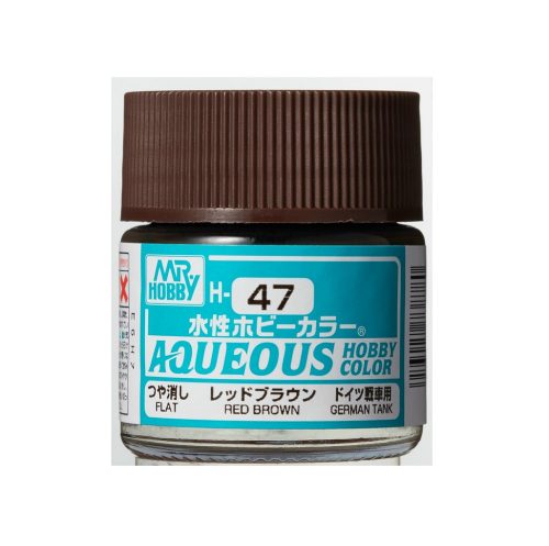 Aqueous Hobby Color Paint (10 ml) Red Brown H-047