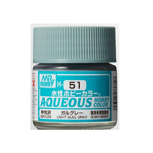 Aqueous Hobby Color Paint (10 ml) Light Gull Gray H-051