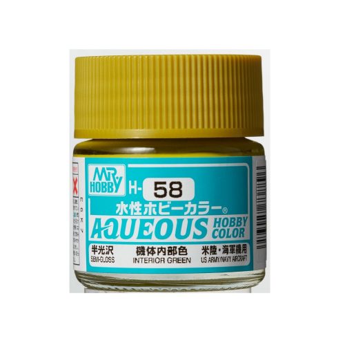 Aqueous Hobby Color Paint (10 ml) Interior Green H-058