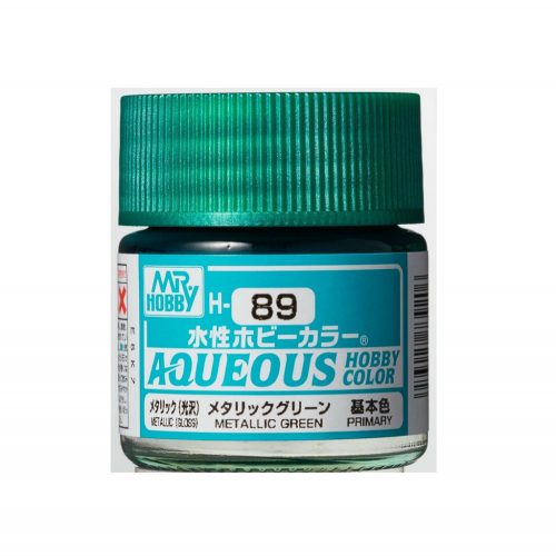 Aqueous Hobby Color Paint (10 ml) Metallic Green H-089