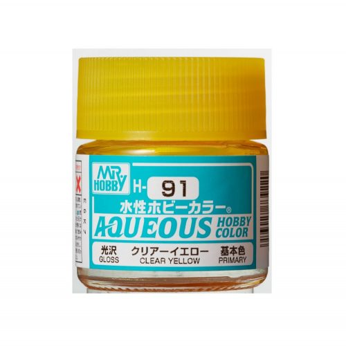 Aqueous Hobby Color Paint (10 ml) Clear Yellow H-091