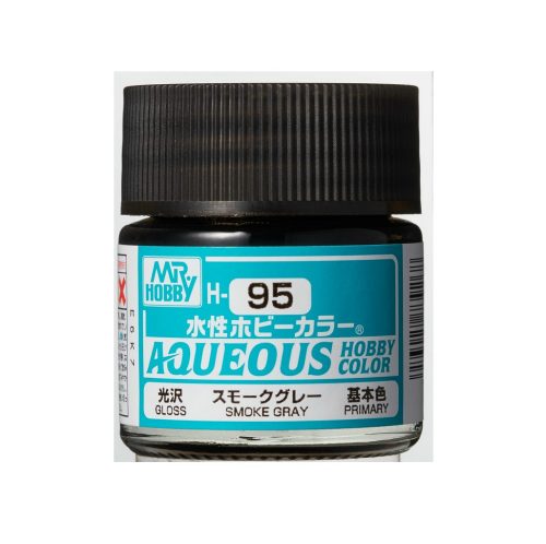 Aqueous Hobby Color Paint (10 ml) Smoke Gray H-095