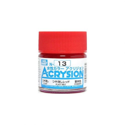 Acrysion Paint N-013 Flat Red (10ml)