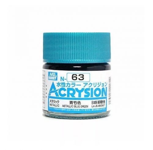 Acrysion Paint N-063 Metallic Blue Green (10ml)