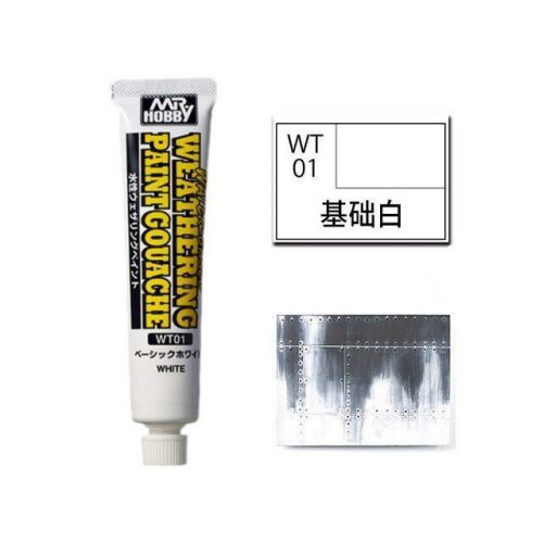 Weathering Paint Gouache White - Water-based (20 ml) WT-01
