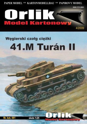 Orlik 41.M Turán II papír makett 1:25