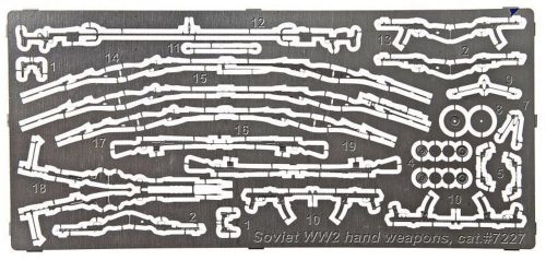 ACE Photoetched set Soviet WWII hand weapons 1:72 (PE7227)