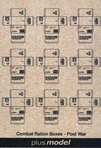 Plus Model U.S. Kartons Nachkriegszeit 1:35 (128)