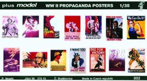 Plus Model Propaganda Poster Gemischt Deutsch, Englisch, USA, Russisch. 1:35 (2)