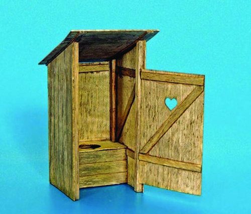 Plus Model Holz-Toilette 1:35 (263)