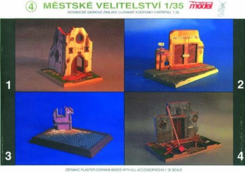 Plus Model Sockel Umrahmter Straßenstück/Pflasterstein mit Kanaldeck 1:35 (34)