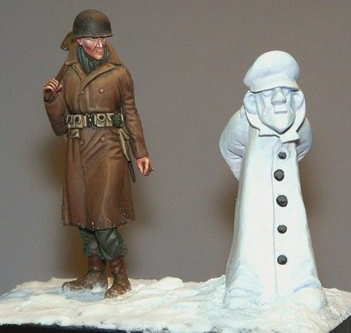 Plus Model Soldat mit Schneemann 1:35 (391)