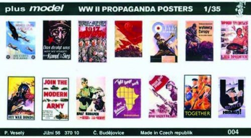 Plus Model Propaganda Poster Gemischt Deutsch, Englisch, USA, Russisch. 1:35 (4)