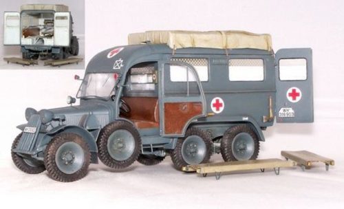 Plus Model Deutscher Krankenwagen Kfz.31 Steyr 640 1:35 (403)