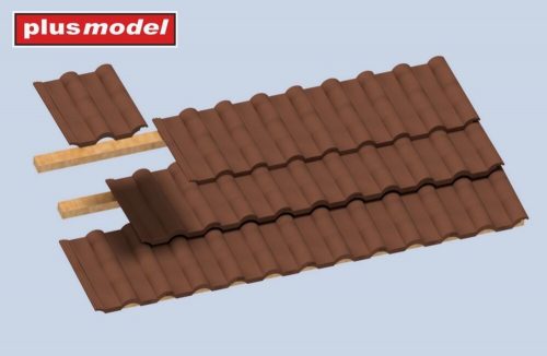 Plus Model Roof tiles corrugated 84 pcs 1:35 (566)