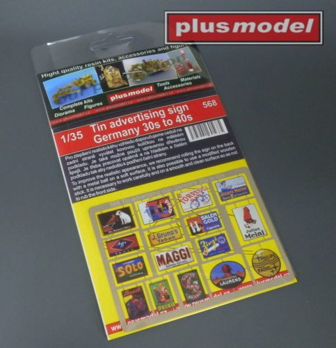 Plus Model Tin advertising sign Germany 1:35 (568)