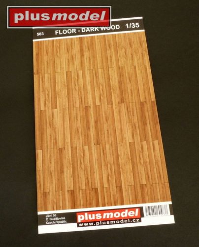 Plus Model Floor dark wood 1:35 (583)