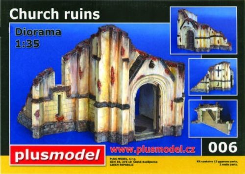 Plus Model Kirchenruine WW II Keramik. 1:35 (6)