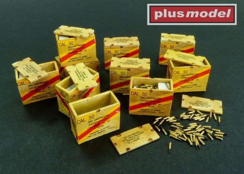 Plus Model US ammunition boxes with cartons of charges 26. Division ''Volksgrenadier'' - 101. Division '' 1:32 (AL3004)