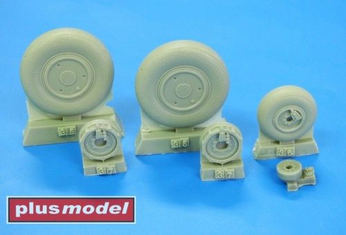 Plus Model Mig-21 wheels late 1:32 (AL3009)